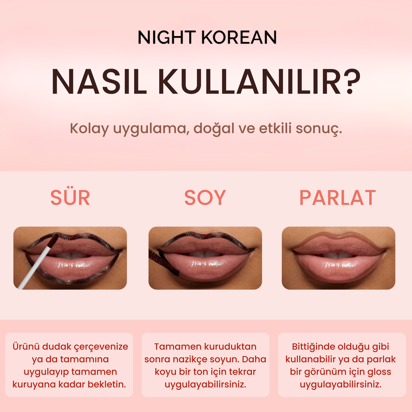 Soyulabilir Lip Stain